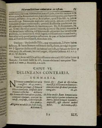 Caput VI. Delineans Contraria.