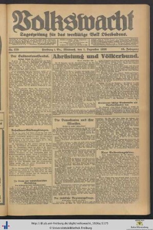 Nr. 279-304 (Dezember 1926)