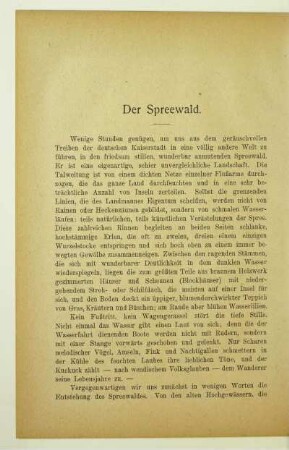 Der Spreewald