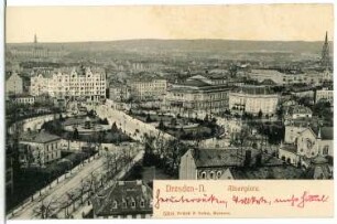 Dresden. Albertplatz und Neustadt