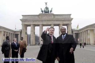 Berlin-Besuch von Blaise Compaoré (Staatspräsident von Burkina Faso); Brandenburger Tor