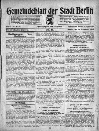 1923,46: Nr. 46, 18. November 1923