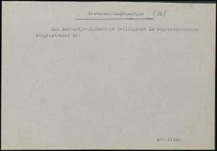 Das Lokomotiv-Bildarchiv Bellingrodt in Wuppertal-Barmen, Siegesstraße 94