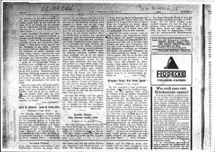 Essad Beys Artikel in der Zeitschrift Die literarische Welt 1931