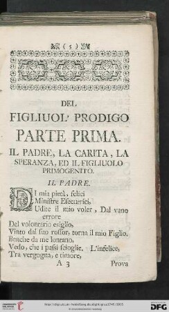 Parte prima