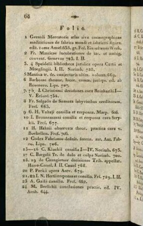 68-73, In Folio. - Octavo.