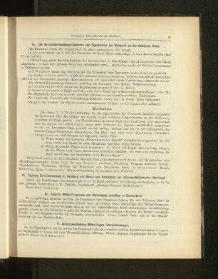 IIa. Die Normal-Beobachtungs-Stationen und Signalstellen der Seewarte an der deutschen Küste.