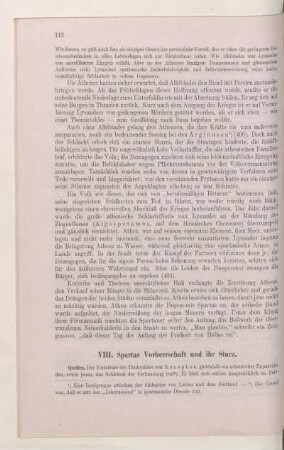 VIII. Spartas Vorherrschaft und ihr Sturz