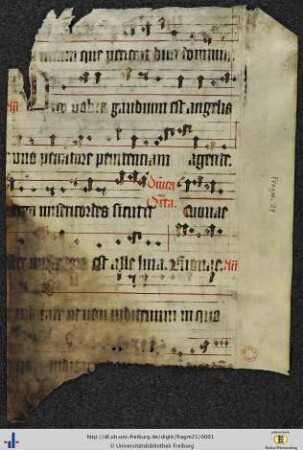[1r - 2v] Teile des Proprium de tempore.