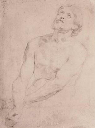 Männerakt, Halbfigur (Studie für einen "Ecce homo")