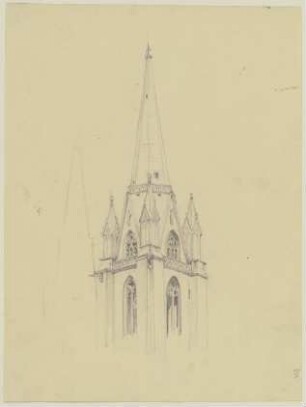 Turm der Elisabethkirche in Marburg