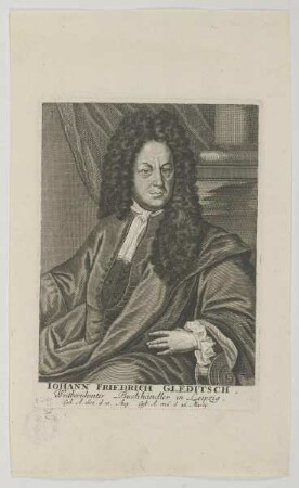Bildnis des Iohann Friedrich Gleditsch