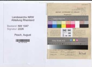Entnazifizierung August Pesch , geb. 23.07.1903 (Beamter)