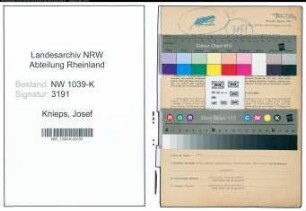 Entnazifizierung Josef Knieps , geb. 29.10.1896 (Ingenieur)