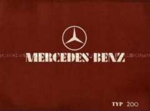 Werbeschrift für den Mercedes-Benz, Typ 200