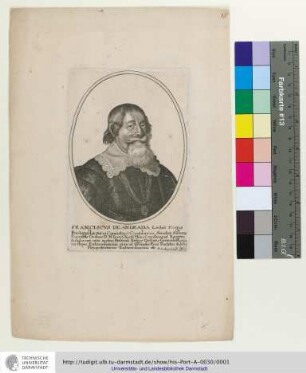 Franciscvs De Andrada Leitao Regis Portugalliæ Sacri Consistory Consiliarius ... / P. Aubry excud.