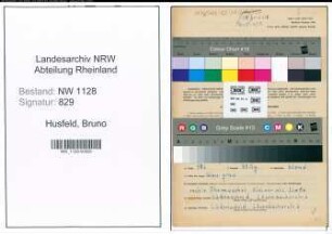 Entnazifizierung Bruno Husfeld , geb. 11.09.1913 (Polizist)