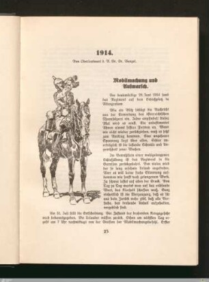 Mobilmachung und Aufmarsch