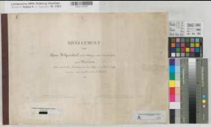 Lippe-Ems-Kanal Nivellement von Haus Welpendorf über Ittlingen und Ermelinghof nach Heessen mit Übersichtskarte Heft 1821 150 Ruten/30 Fuß = 11,2 cm 34 x 50 Druck? A. Bökmann KSM IV Nr. 140