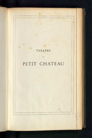 Théâtre du petit château