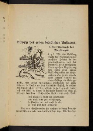 7, 1. Der Ausbruch des Weltkrieges