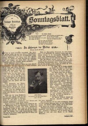 Ausgabe vom Sonntag, den 14. Juli 1907.