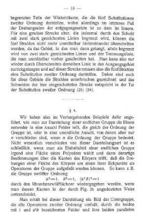 § 4. Darstellung endlicher Gruppen im Raum.