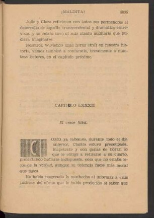 Capítulo LXXXII - El amor filial.