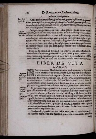Liber De Vita Longa