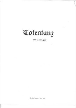 Totentanz-Zyklus von Daniel Seip