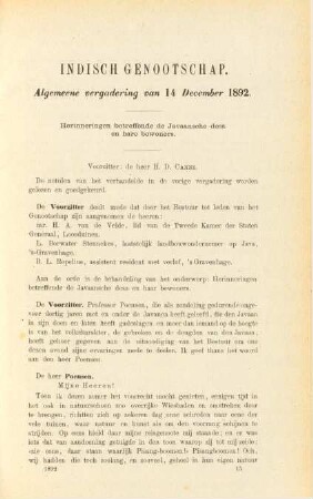 Algemeene vergadering van 14 December 1892