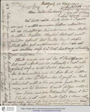 Brief vom 15.03.1921
