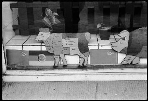 Schaufenster einer Fleischerei