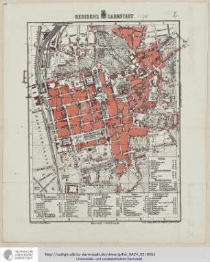 Residenz Darmstadt / gezeichn. von Heinr. Wagner