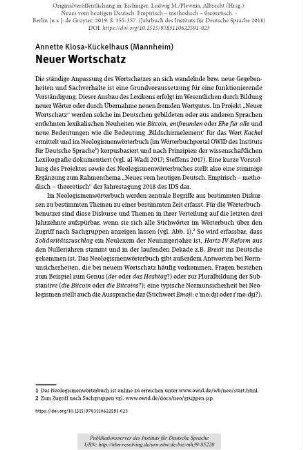 Neuer Wortschatz