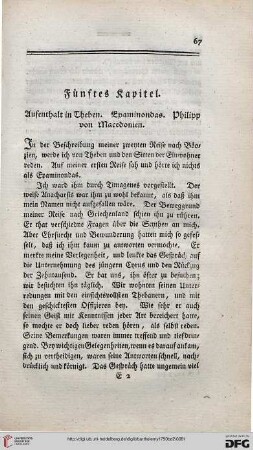 Fünftes Kapitel: Aufenthalt in Theben. Epaminondas. Philipp von Macedonien