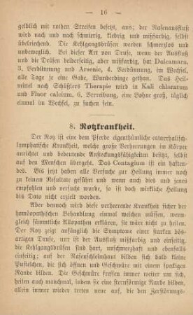 8. Rotzkrankheit