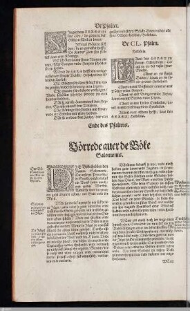 Vorrede zu Büchern Salomonis