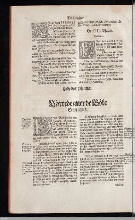 Vorrede zu Büchern Salomonis