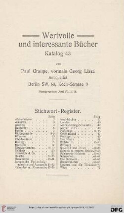 Stichwort-Register