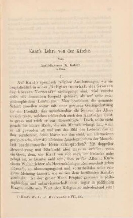29-85 Kant's Lehre von der Kirche
