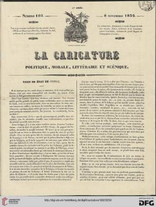 Numéro 105 (8 Novembre 1832)