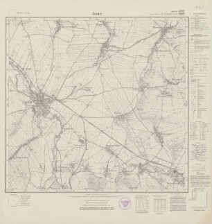4963 (alte Nr.: 2887) Jauer, Meßtischblatt (4 cm - Karte)