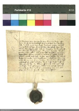 Revers Bernhards von Sterbfritz bezüglich der Belehnung mit Römershag und weiteren im Einzelnen aufgeführten Lehen durch Reinhard [von Weilnau], Abt von Fulda