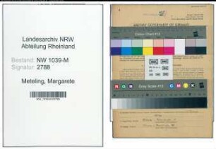 Entnazifizierung Margarete Meteling , geb. 25.04.1919 (Lehrerin)
