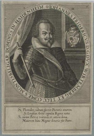 Bildnis des Iohannes Fridericvs, Herzog von Württemberg