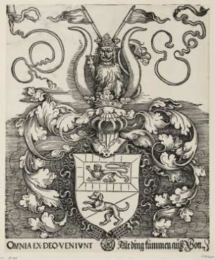 Zweites Wappen des Lorenz Staiber (Stauber)