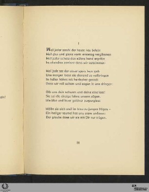 I. Weil jeder strahl ...