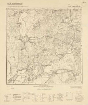 2335 Langen Brütz, Topographische Karte 1:25000 (4cm - Karte)