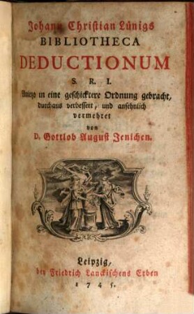 Johann Christian Lünigs Bibliotheca Deductionum S. R. I.. 1